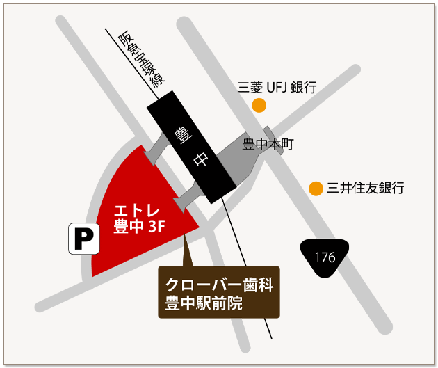 豊中駅前院地図