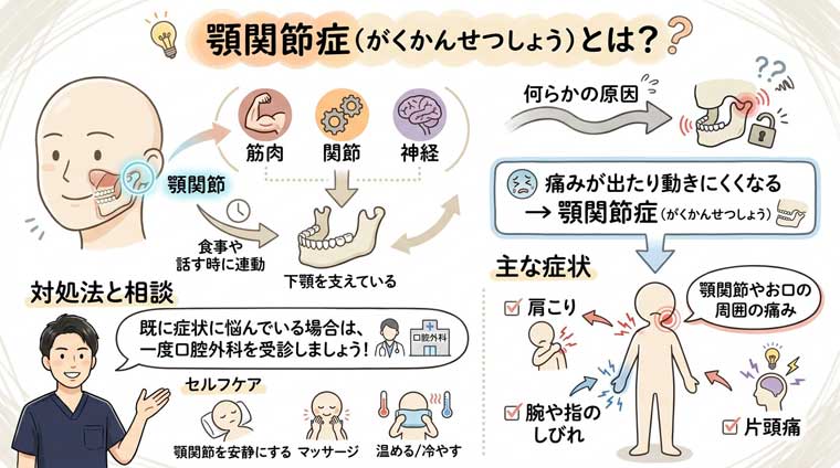 顎関節症の原因の図解